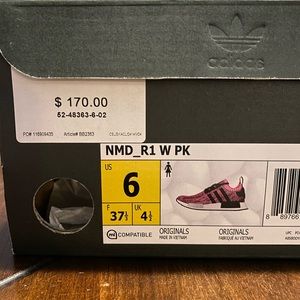 NMD_R1 Women’s size 6 pink/black